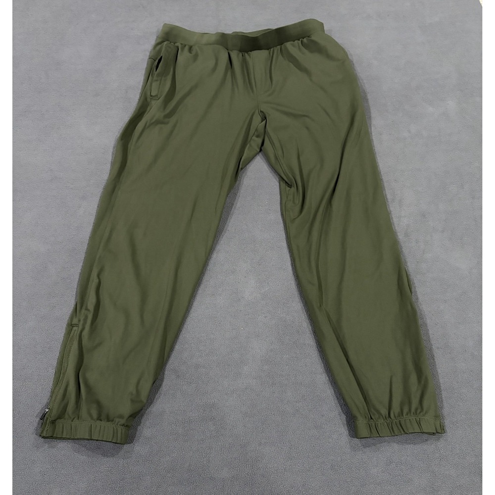 Mondetta Outdoor Products Joggers Pants Mens Large Olive Green Ankle Zip Casual